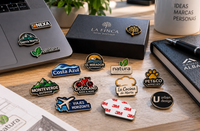 Opciones de personalización de pins metálicos adhesivos con relieves 2D y 3D, esmaltes y diferentes acabados metálicos Opciones de personalización de pins metálicos adhesivos con relieves 2D y 3D, esmaltes y diferentes acabados metálicos